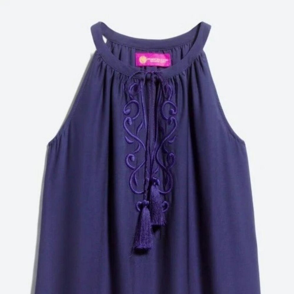 Macbeth Cordelia Purple Shift Dress. Size Medium